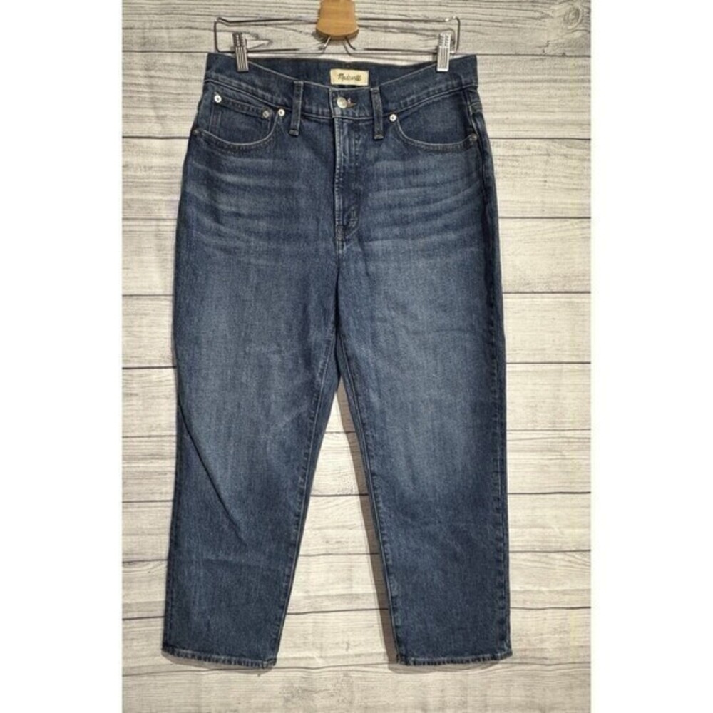 Madewell The Perfect Vintage Straight Jean Womens Size 30P NEW Jeans Whiskering